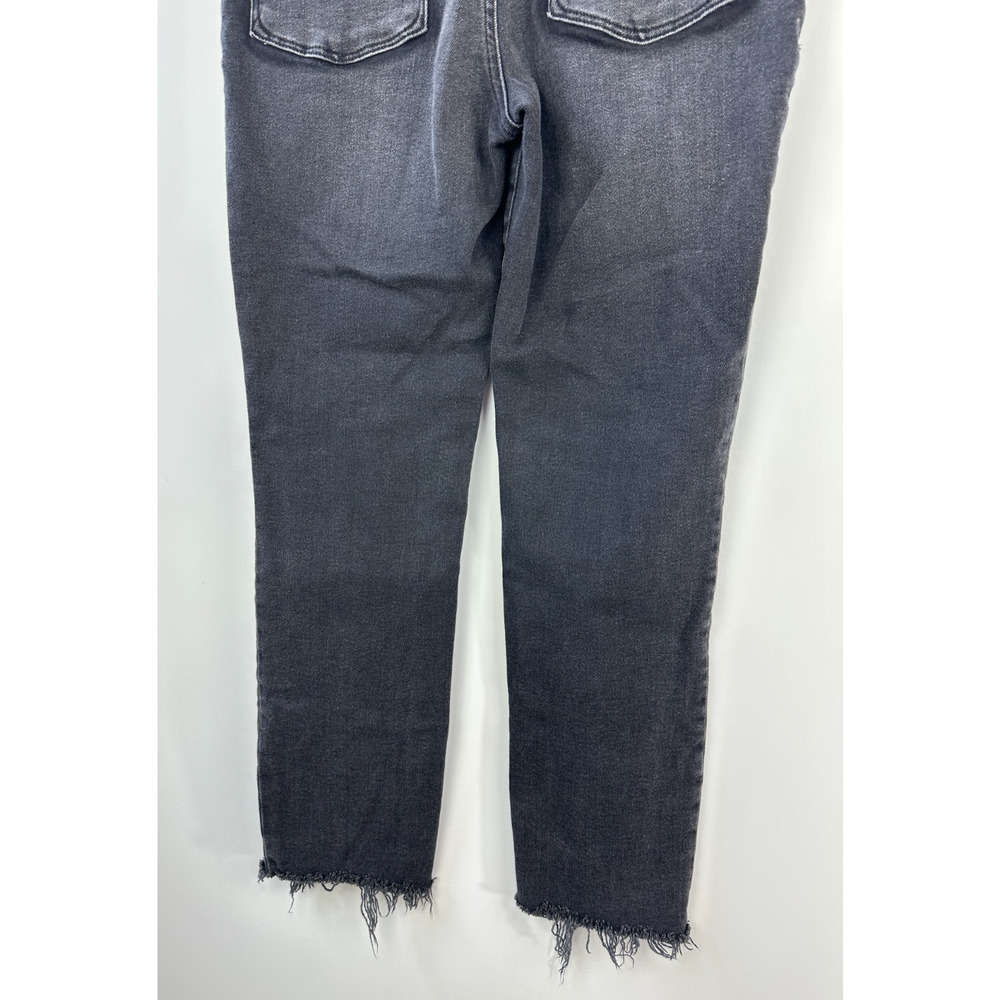 Good American Good Classic Chewed High Waist Ankle Skinny Jeans Black 10 / 30 - Picture 10 of 13
